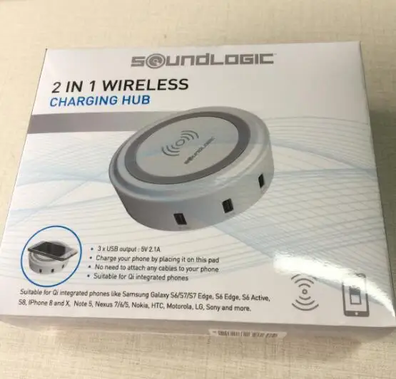 2 in 1 wireless charging hub without attaching any cable - ANKUX.COM