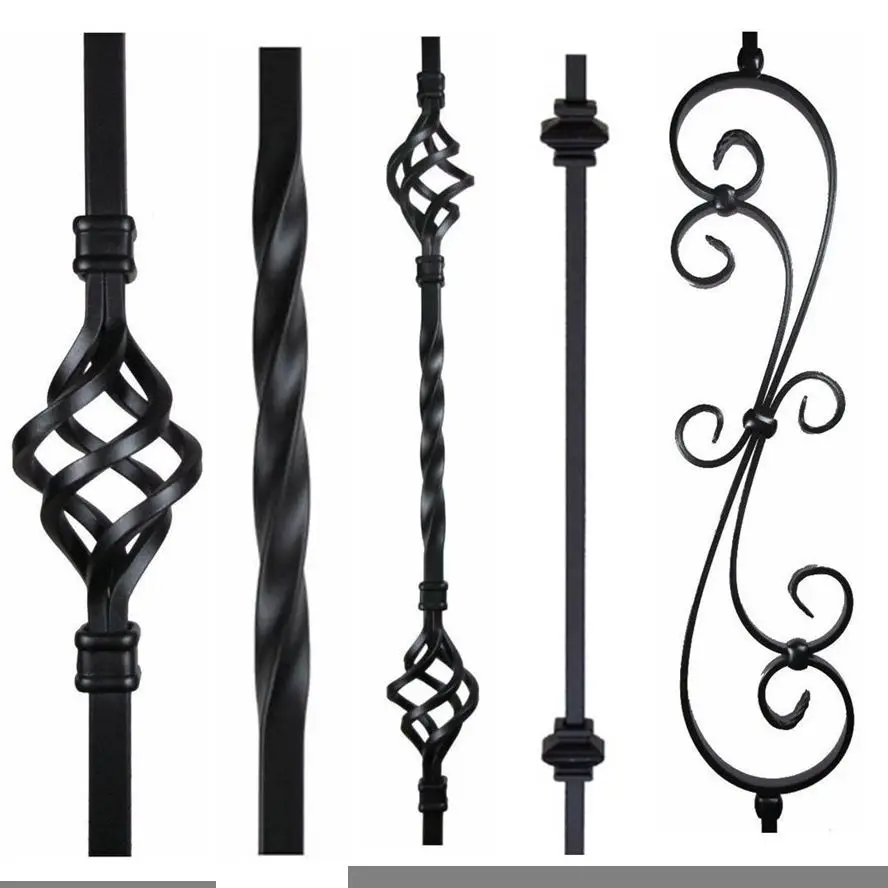 Forged Steel Basket Poles Forged Baluster Forged Iron Stair Handrail Decorative Ornaments
