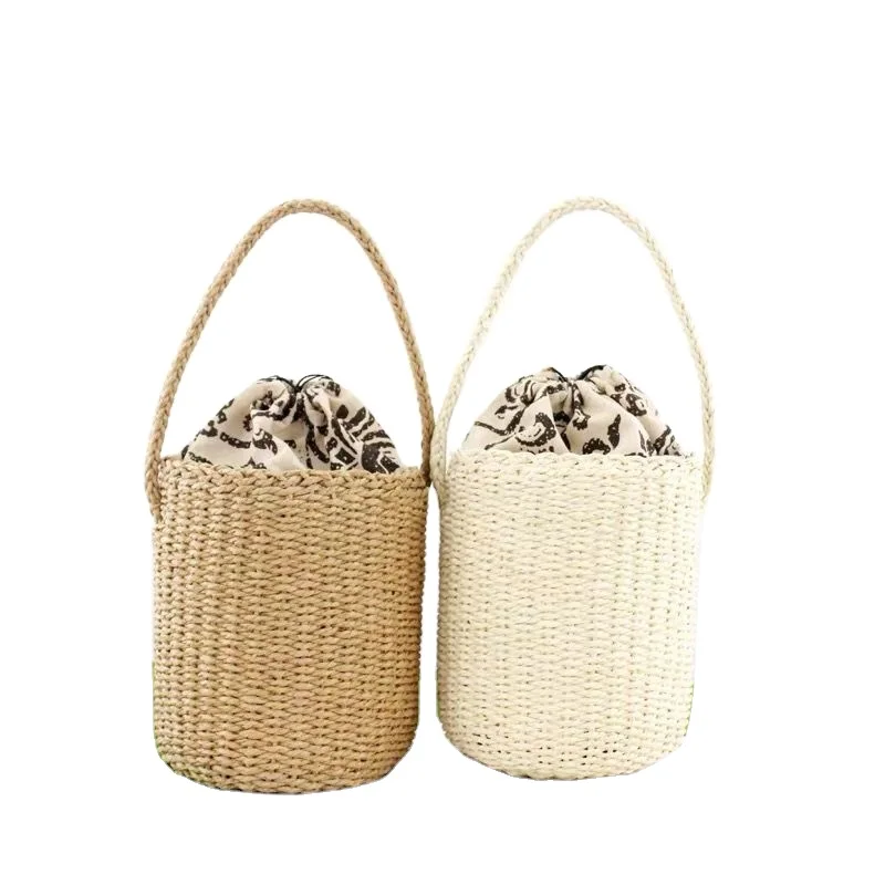 Wholesale Natural Woven Bag Women Shoulder Beach Paper Round portable bucket Straw Bag, Black.beige.brown
Wholesale Natural Woven Bag Women Shoulder Beach Paper Round portable bucket Straw Bag, Black.beige.brown