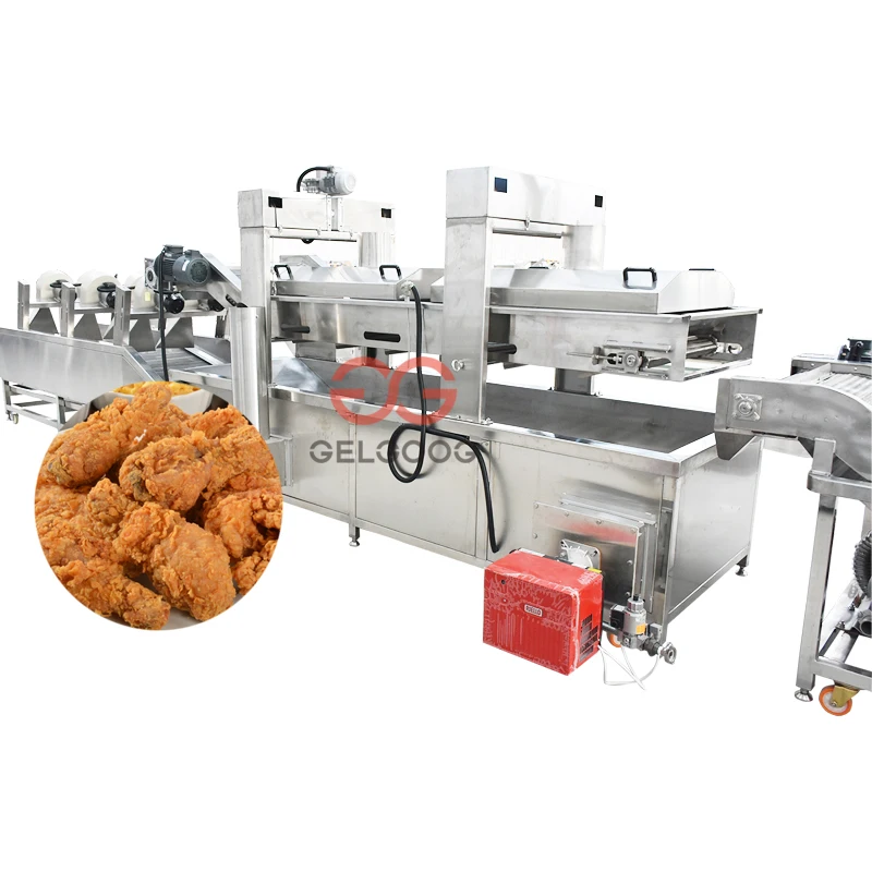 Conveyor Chickpea Groundnut Onion Frying French Fries Fried Chicken Deep Fryer Machine