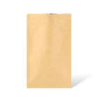 High Quality aluminum foil Lined plain Kraft Paper Pouch Stand Up Zip Lock Bag plain kraft paper bags