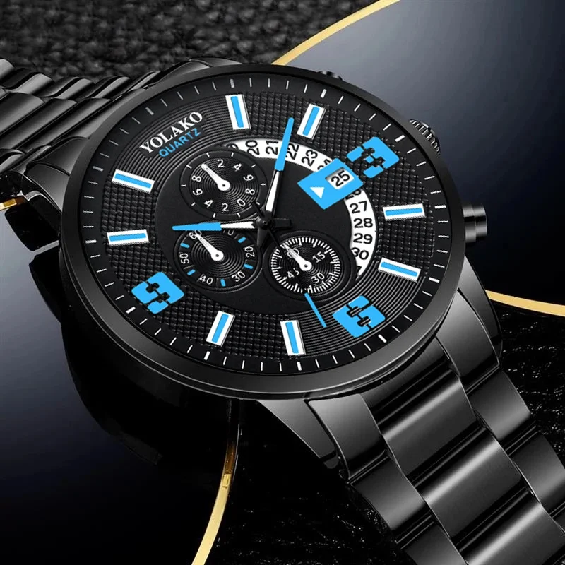 4449 Fashion Mens Classic Business Black Men Stainless Steel Watch Calendar Male Clock Montre Homme
4449 Fashion Mens Classic Business Black Men Stainless Steel Watch Calendar Male Clock Montre Homme