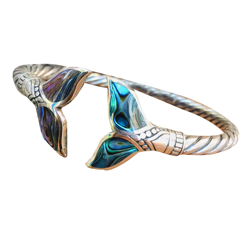 Women Abalone Shell and Mermaid Tail Bangle Bracelet Girl Adjustable Open Hand Chain Bangles Cuff Bracelet Bangle Charm Bracelet
Women Abalone Shell and Mermaid Tail Bangle Bracelet Girl Adjustable Open Hand Chain Bangles Cuff Bracelet Bangle Charm Bracelet
