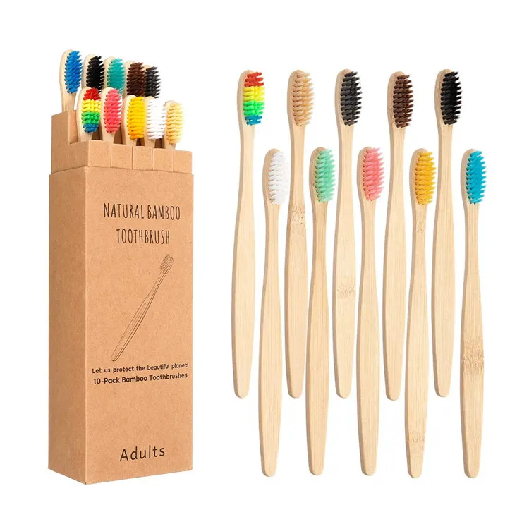 Wholesale Custom Design Logo Adult Kids Eco Friendly Biodegradable Organic Tooth Brush Bamboo Toothbrush For Home Hotel Travel, Stock 10 colors
Wholesale Custom Design Logo Adult Kids Eco Friendly Biodegradable Organic Tooth Brush Bamboo Toothbrush For Home Hotel Travel, Stock 10 colors