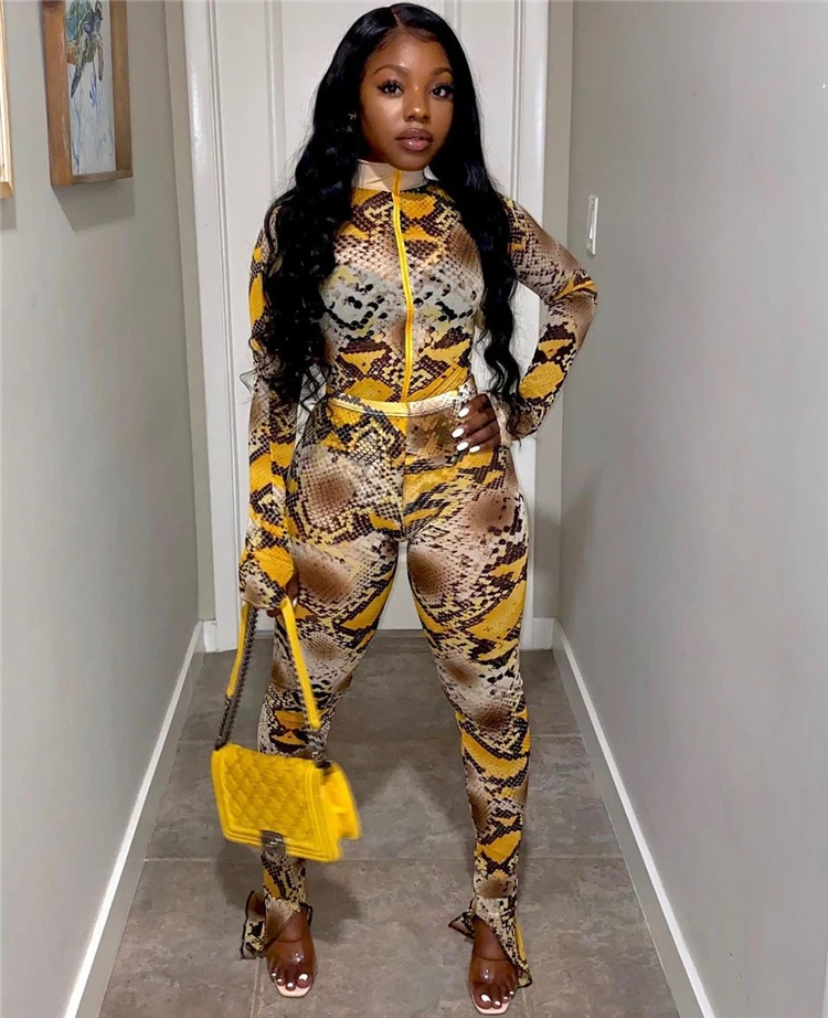 J8011-trendy 2021 spring printed long sleeve womens 2 piece outfit lounge wear set, Picture
J8011-trendy 2021 spring printed long sleeve womens 2 piece outfit lounge wear set, Picture