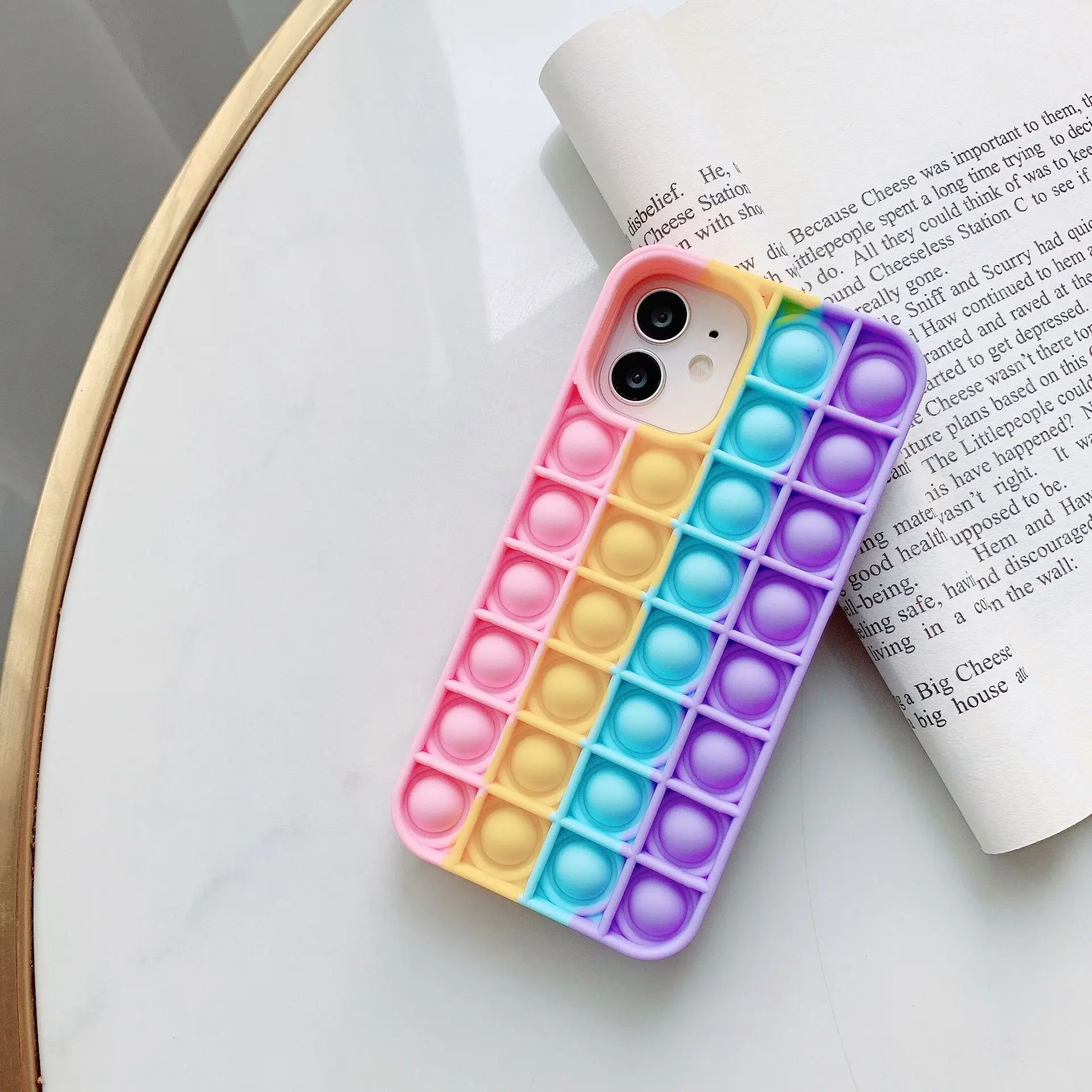 Hot Selling Silicone Pineapple 3D Reliver Stress Fidget Toys Push it Bubble Pop Phone Case, Customized
Hot Selling Silicone Pineapple 3D Reliver Stress Fidget Toys Push it Bubble Pop Phone Case, Customized