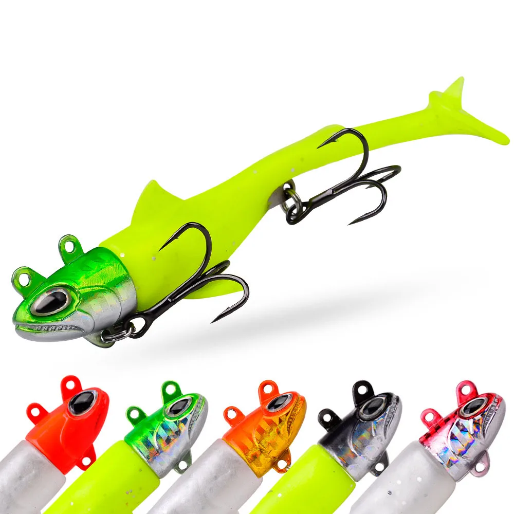 JETSHARK 5 Color 8-12cm 13.5-56g Pinfish Lure T Tail Plastic Soft Lure Lead Fish Bait For Saltwater
JETSHARK 5 Color 8-12cm 13.5-56g Pinfish Lure T Tail Plastic Soft Lure Lead Fish Bait For Saltwater