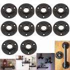 Black Floor Flange Cast Iron Pipe Fittings Industrial Pipe Flanges