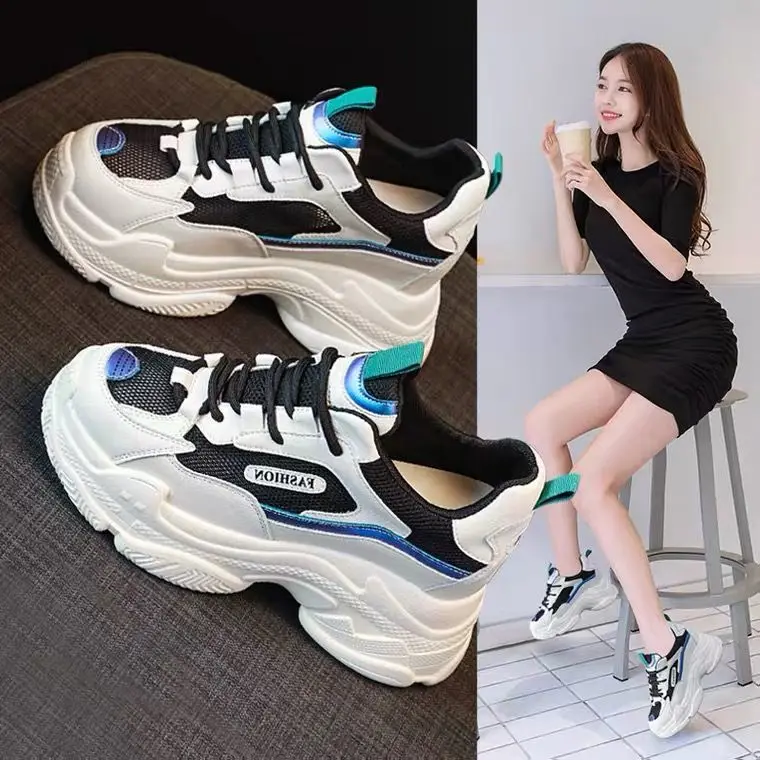 Jinbeile Casual Women Shoes Fashion Ladies Platform Sneakers Breathable Walking Shoes 2021 new Femme Heighten shoes Women, White,black
Jinbeile Casual Women Shoes Fashion Ladies Platform Sneakers Breathable Walking Shoes 2021 new Femme Heighten shoes Women, White,black