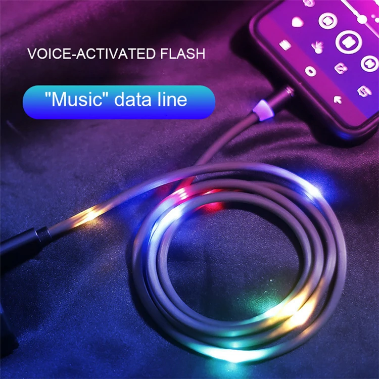 1M 3in1 Magnetic LED Light Flowing Voice Control USB Cable Type C Micro Phone Magnetic Charging Cable for iPhone Samsung, Black, white
1M 3in1 Magnetic LED Light Flowing Voice Control USB Cable Type C Micro Phone Magnetic Charging Cable for iPhone Samsung, Black, white