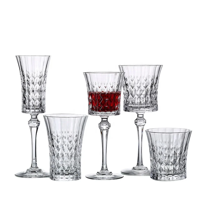 Elegant Diamond Wine Goblet Glass Wine Goblet Diamond Vintage Diamond Cut Glass Crystal Water Goblet Wine Glass, Picture
Elegant Diamond Wine Goblet Glass Wine Goblet Diamond Vintage Diamond Cut Glass Crystal Water Goblet Wine Glass, Picture