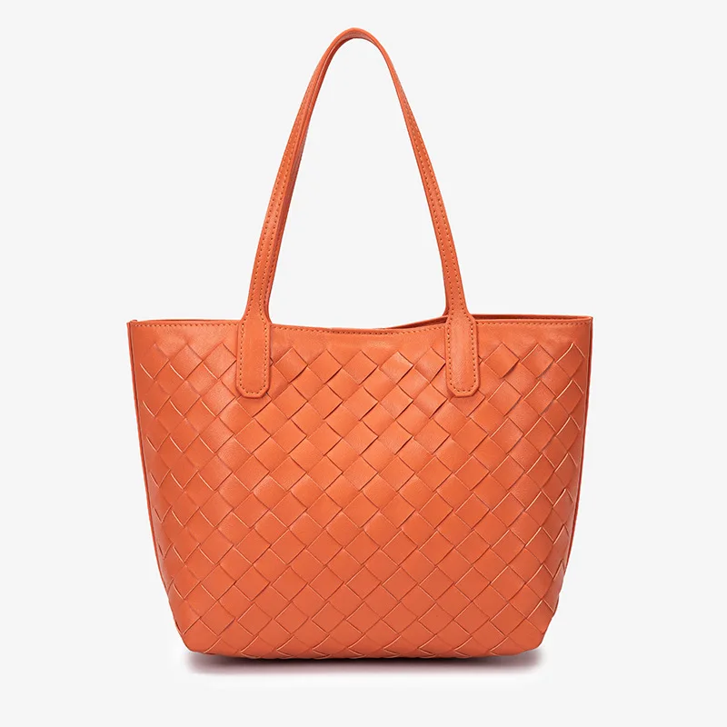 Fashion 2021 Luxury Brand Design Tote Bag For Women Orange Woven Shoulder Bags Top Handle Shopping Handbag
Fashion 2021 Luxury Brand Design Tote Bag For Women Orange Woven Shoulder Bags Top Handle Shopping Handbag