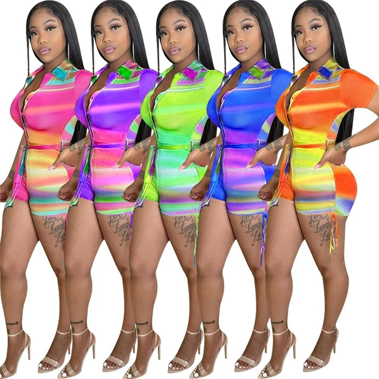 DUODUOCOLOR New style leisure fashion shirt collar short sleeve 2021 bodysuits summer tracksuit women print jumpsuit D98142
DUODUOCOLOR New style leisure fashion shirt collar short sleeve 2021 bodysuits summer tracksuit women print jumpsuit D98142