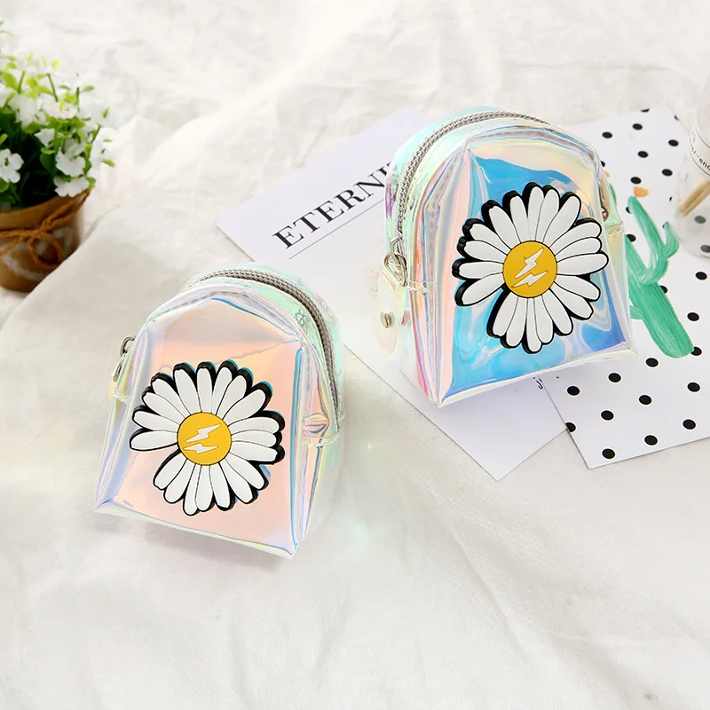 Professional PU PVC Wallets Supplier Ladies Mini Coin Purse Backpack-Shaped Zipper Open Wallet Small Daisy Love Coin Purse
Professional PU PVC Wallets Supplier Ladies Mini Coin Purse Backpack-Shaped Zipper Open Wallet Small Daisy Love Coin Purse