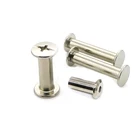 High quality nickel plating brass plating connecting book decorative binding screws