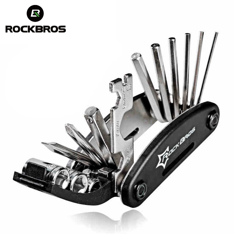 ROCKBROS Wholesale 16 in 1 Pocket Mini Portable Multifunction Bike Bike Repair bicycle multi tool, Black
ROCKBROS Wholesale 16 in 1 Pocket Mini Portable Multifunction Bike Bike Repair bicycle multi tool, Black