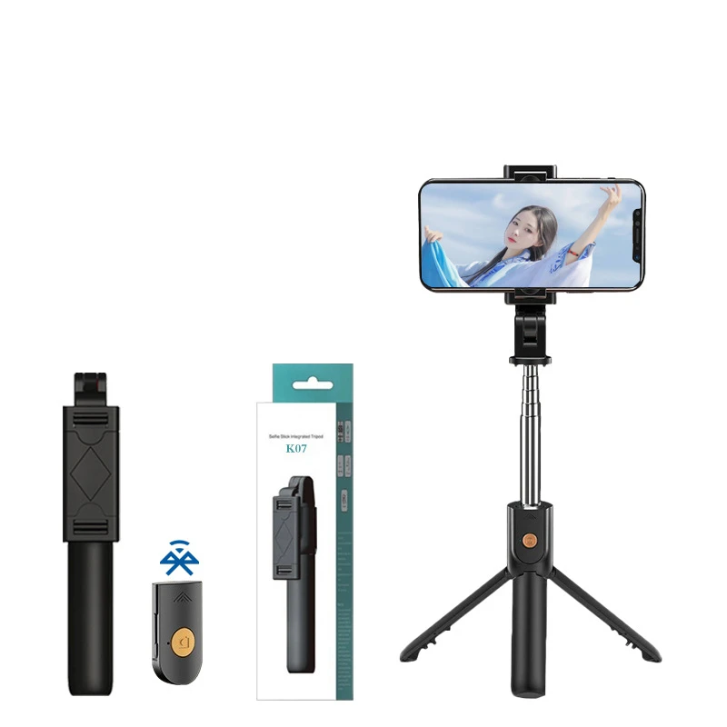 Portable K07 Flashoot Vloging Video Rotation 3 In 1 Foldable Smart Selfie Stick Tripod With Phone Holder
Portable K07 Flashoot Vloging Video Rotation 3 In 1 Foldable Smart Selfie Stick Tripod With Phone Holder
