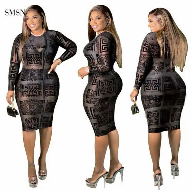 Amazon 2021 Autumn Long Sleeve O Neck Geometry Print Perspectivity Sexy Bodycon Women Dress
Amazon 2021 Autumn Long Sleeve O Neck Geometry Print Perspectivity Sexy Bodycon Women Dress