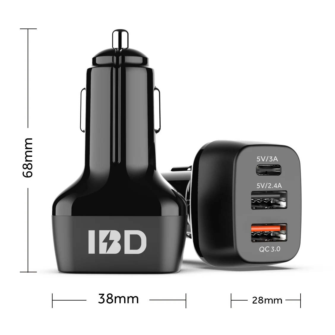 2020 Wireless Dual USB Port Car Charger Car Usb Charger Quick Charge 3.0 5V 3A Portable Car Charger, Black and matt black case
2020 Wireless Dual USB Port Car Charger Car Usb Charger Quick Charge 3.0 5V 3A Portable Car Charger, Black and matt black case