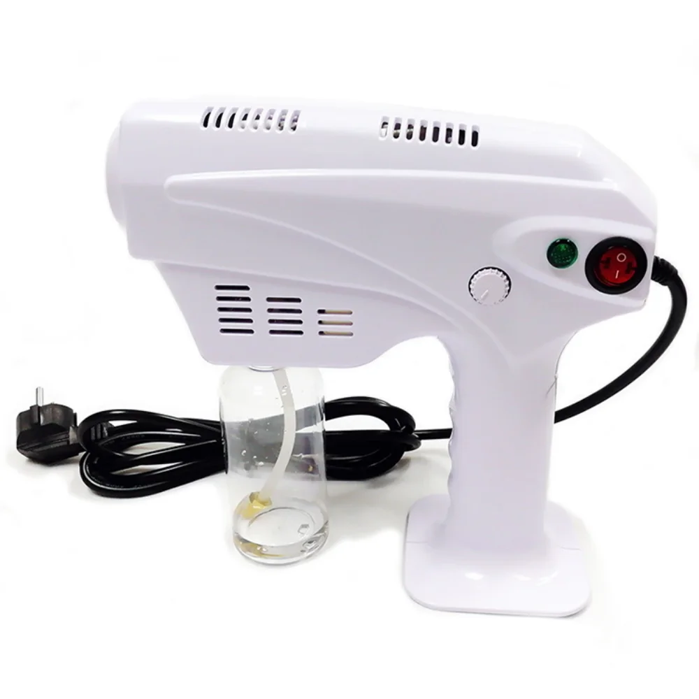 Electric Sprayer Portable ULV Handheld Blue Light Nano Sterilization Atomizer Wireless Rechargeable Steam Spray for Office
Electric Sprayer Portable ULV Handheld Blue Light Nano Sterilization Atomizer Wireless Rechargeable Steam Spray for Office
