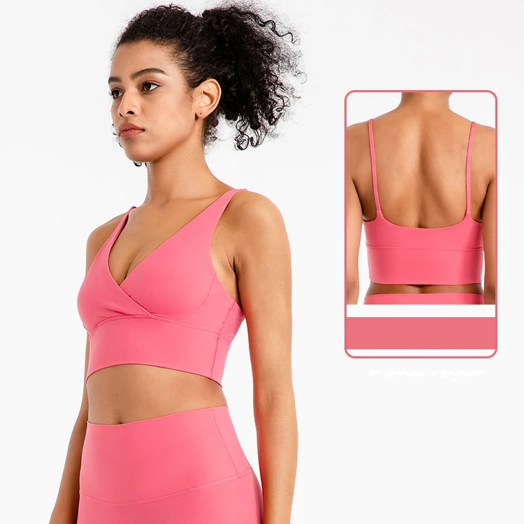 Outdoor training athletic workout exercise front cross backless ladies gym bra fitness yoga sports bra for women, 8 colors
Outdoor training athletic workout exercise front cross backless ladies gym bra fitness yoga sports bra for women, 8 colors