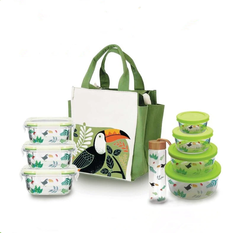 Freely combine High Borosilicate Glass Container Glass Storage Food Lunch Box Water Bottle Set, Transparent glass, silicone color can be customized.
Freely combine High Borosilicate Glass Container Glass Storage Food Lunch Box Water Bottle Set, Transparent glass, silicone color can be customized.