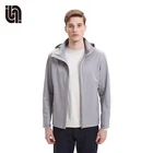 Wholesale custom printed hoodie suits oem men seamsealed hoodie windbreaker jacket with logo