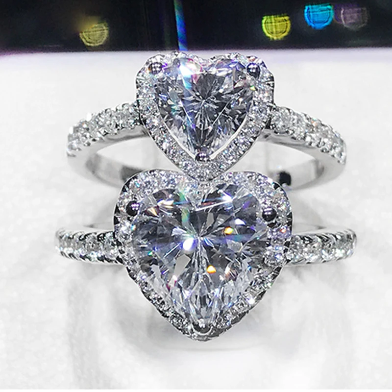 Crytal Luxury Rhinestone Pink Diamond Rings Wholesale Love Heart Rings Jewelry Women Couple Diamond Wedding Rings, White yellow pink
Crytal Luxury Rhinestone Pink Diamond Rings Wholesale Love Heart Rings Jewelry Women Couple Diamond Wedding Rings, White yellow pink