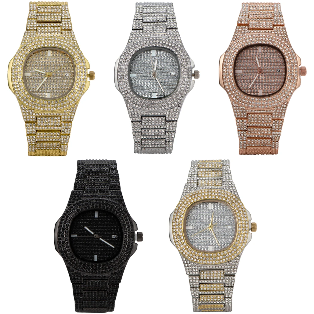 2022 Hip Hop Jewelry Gold Plated Micro CZ Diamond Metal Roman Watches Luxury Men and Women Quartz Watch, Gold ,silver, rose, black
2022 Hip Hop Jewelry Gold Plated Micro CZ Diamond Metal Roman Watches Luxury Men and Women Quartz Watch, Gold ,silver, rose, black