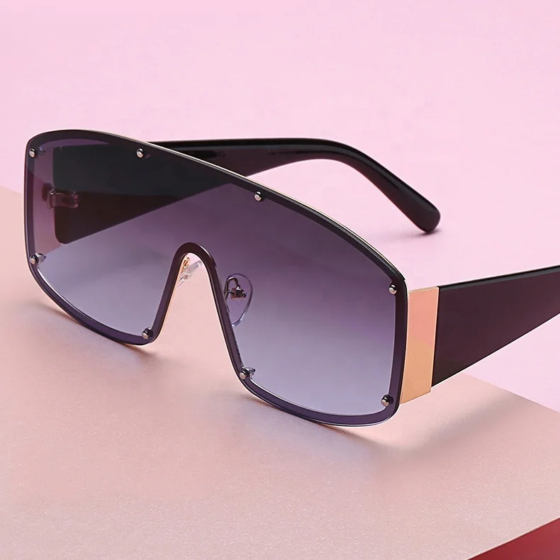 Gafas De Sol Retro Gradient Big Frame Sun glasses One-piece Oversized Women Sunglasses 2020 New Arrival, Customized color
Gafas De Sol Retro Gradient Big Frame Sun glasses One-piece Oversized Women Sunglasses 2020 New Arrival, Customized color