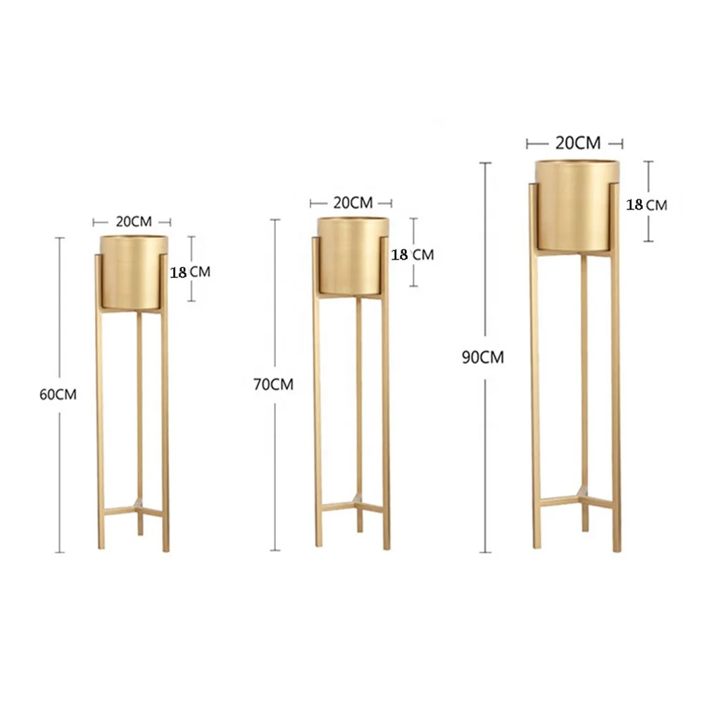 Nordic Luxury Golden Flower Stand Three Piece Set Metal High Quality Living Room Study Plant Flower Pot, Gold
Nordic Luxury Golden Flower Stand Three Piece Set Metal High Quality Living Room Study Plant Flower Pot, Gold