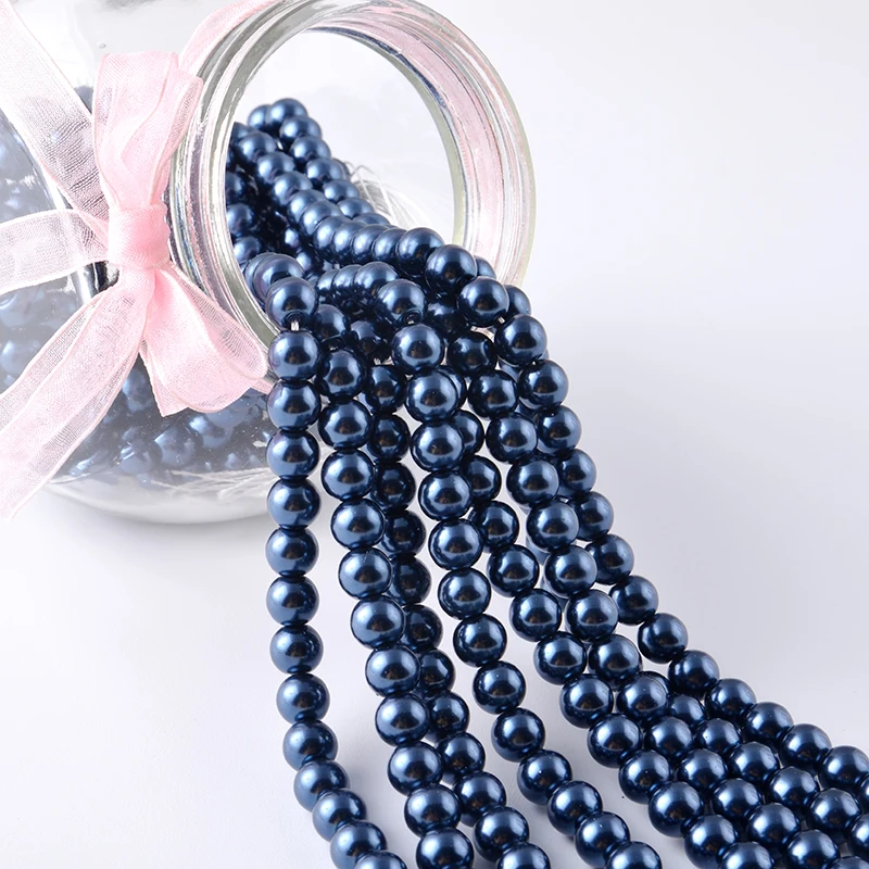 Wholesale Glass Pearl Beads For Jewelry Making Imitation Pearls Loose