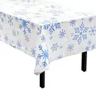 Unique 54 x 84 Inch Plastic Table Cover Printed 3-Pack Custom table cloth