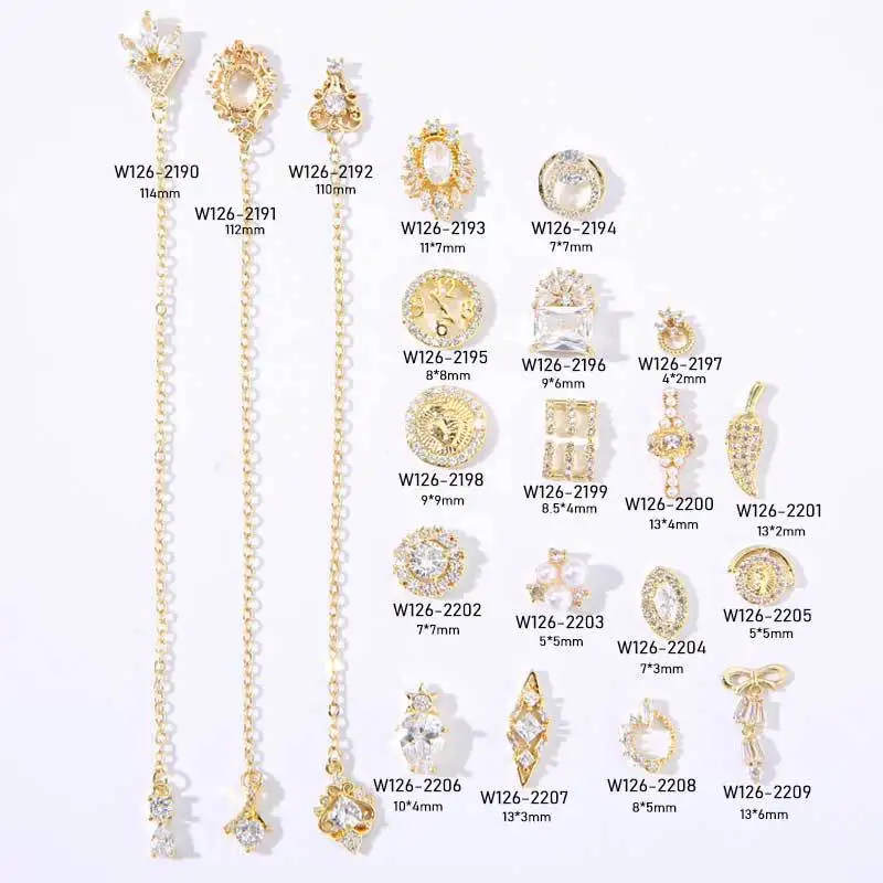Luxury Nail Art Charm Cubic Zircon Nail 3D Diamond Gold Plated Knot Floral DIY Nail Sticker Art Decoration Finger Jewelry, Colorful
Luxury Nail Art Charm Cubic Zircon Nail 3D Diamond Gold Plated Knot Floral DIY Nail Sticker Art Decoration Finger Jewelry, Colorful