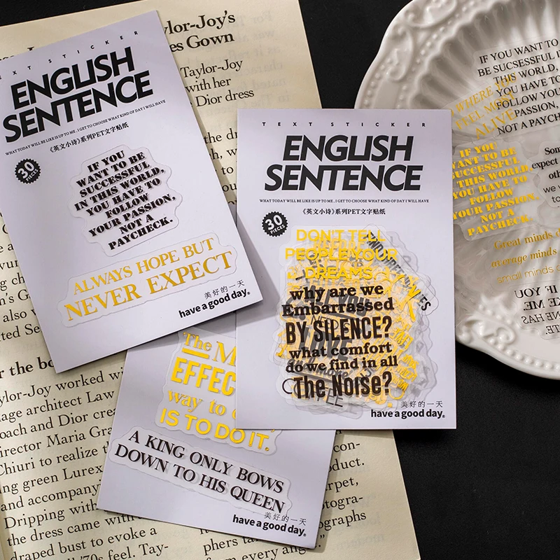 8 design 30 pcs / set stickers feeling tags words simplicity English saying decoration stickers pack for Kraft Scrap Book JIUMO
8 design 30 pcs / set stickers feeling tags words simplicity English saying decoration stickers pack for Kraft Scrap Book JIUMO