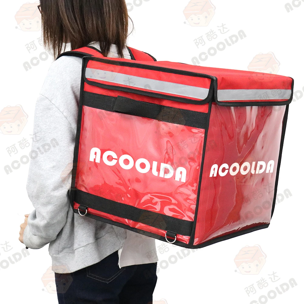 Eats Insulated Food Delivery Bag Backpack for Bike High Quality Factory Customized Cooler Logo Polyester Red
Eats Insulated Food Delivery Bag Backpack for Bike High Quality Factory Customized Cooler Logo Polyester Red