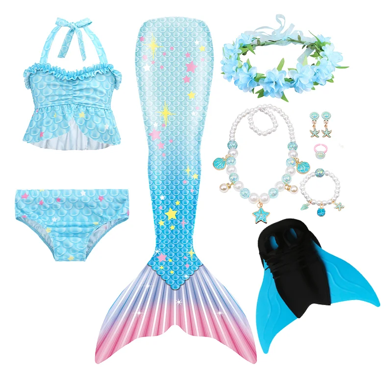 Mermaid for Swimming Girls Swimsuit Princess 3 Piece Mermaid Tail, Customized color
Mermaid for Swimming Girls Swimsuit Princess 3 Piece Mermaid Tail, Customized color