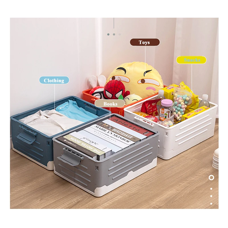 foldable plastic clothes storage box large capacity mult-function stackable folding storage box, White/ orange/ blue/ grey
foldable plastic clothes storage box large capacity mult-function stackable folding storage box, White/ orange/ blue/ grey