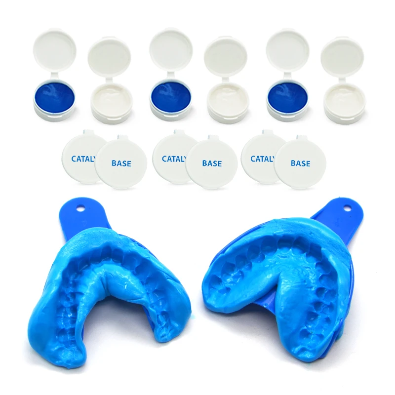HUAER OEM Consumable Products Mouth Guard Trays Putty Grillz Mold Teeth Molding Kit Dental Silicone Impression Material Kits