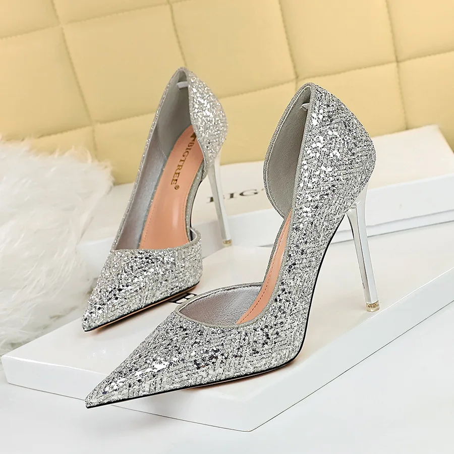 Shiny Sequin Heels Sexy Party High Heel Stiletto Shoes Ladies Shoes Heels Elegant
Shiny Sequin Heels Sexy Party High Heel Stiletto Shoes Ladies Shoes Heels Elegant