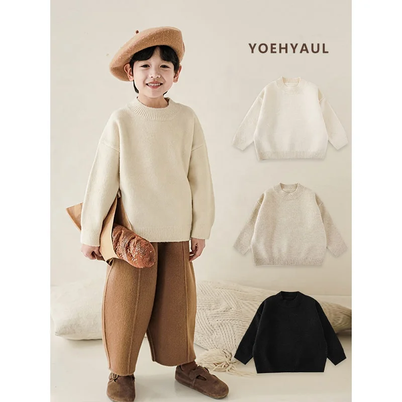 YOEHYAUL Winter Autumn Boys Girls Custom Chunky Knit Children's Knitted Winter Kids Sweater Toddler Wholesale Knitted Sweater
YOEHYAUL Winter Autumn Boys Girls Custom Chunky Knit Children's Knitted Winter Kids Sweater Toddler Wholesale Knitted Sweater