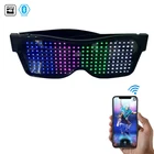 app programmmed usb bluetooth led eyeglasses led party supplies for April Fool's Day