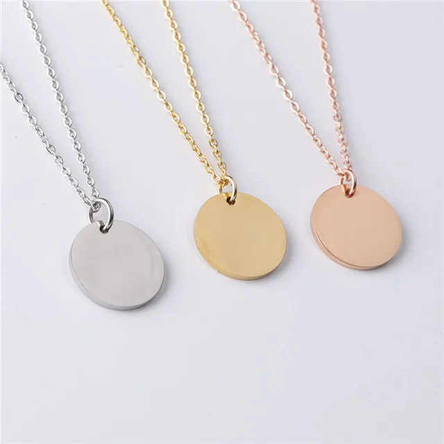 Simple Gold Plated Stainless Steel Long Chain Round Coin Pendant Women Collars Choker Necklace, Gold,silver,rose gold
Simple Gold Plated Stainless Steel Long Chain Round Coin Pendant Women Collars Choker Necklace, Gold,silver,rose gold
