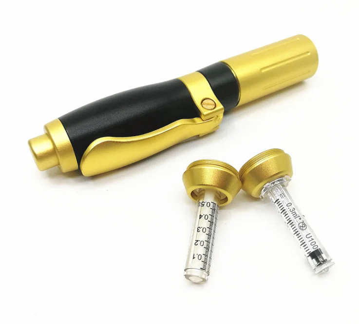 2021 hot selling anti wrinkle black gold pin metal Meso Gun 2 in 1 03ml fat dissolver 5 ml ampules face lifting hyaluron pen
2021 hot selling anti wrinkle black gold pin metal Meso Gun 2 in 1 03ml fat dissolver 5 ml ampules face lifting hyaluron pen
