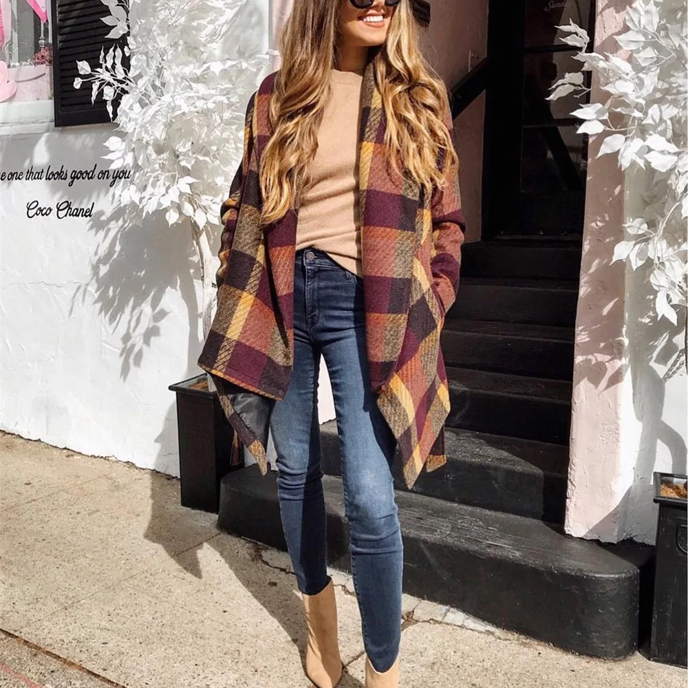 instagram likes woman fashion lapel plaid winter long trench wool coat women made in China
instagram likes woman fashion lapel plaid winter long trench wool coat women made in China