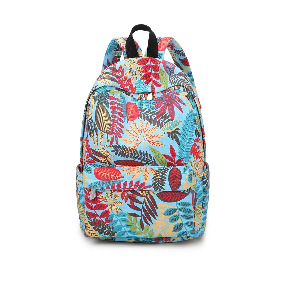 High Quality Custom Backpack Printing Designer Leaves Floral Canvas Laptop Backpack
High Quality Custom Backpack Printing Designer Leaves Floral Canvas Laptop Backpack