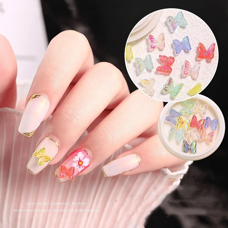 New Nail Art Butterfly Jewelry 3D Stereo Aurora Little Red Book Resin Rhinestone Nails Glitter DIY Butterfly Nail Charms, Multi color
New Nail Art Butterfly Jewelry 3D Stereo Aurora Little Red Book Resin Rhinestone Nails Glitter DIY Butterfly Nail Charms, Multi color