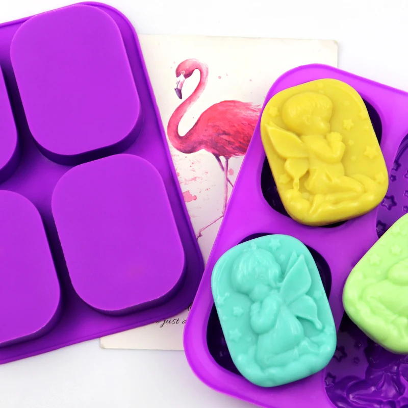 178 factory and stock. mold silicone cake. 3d 4 Cavity angel Shaped Silicone Mold For Handmade Soap making, boy and girl shape., Purple 
178 factory and stock. mold silicone cake. 3d 4 Cavity angel Shaped Silicone Mold For Handmade Soap making, boy and girl shape., Purple