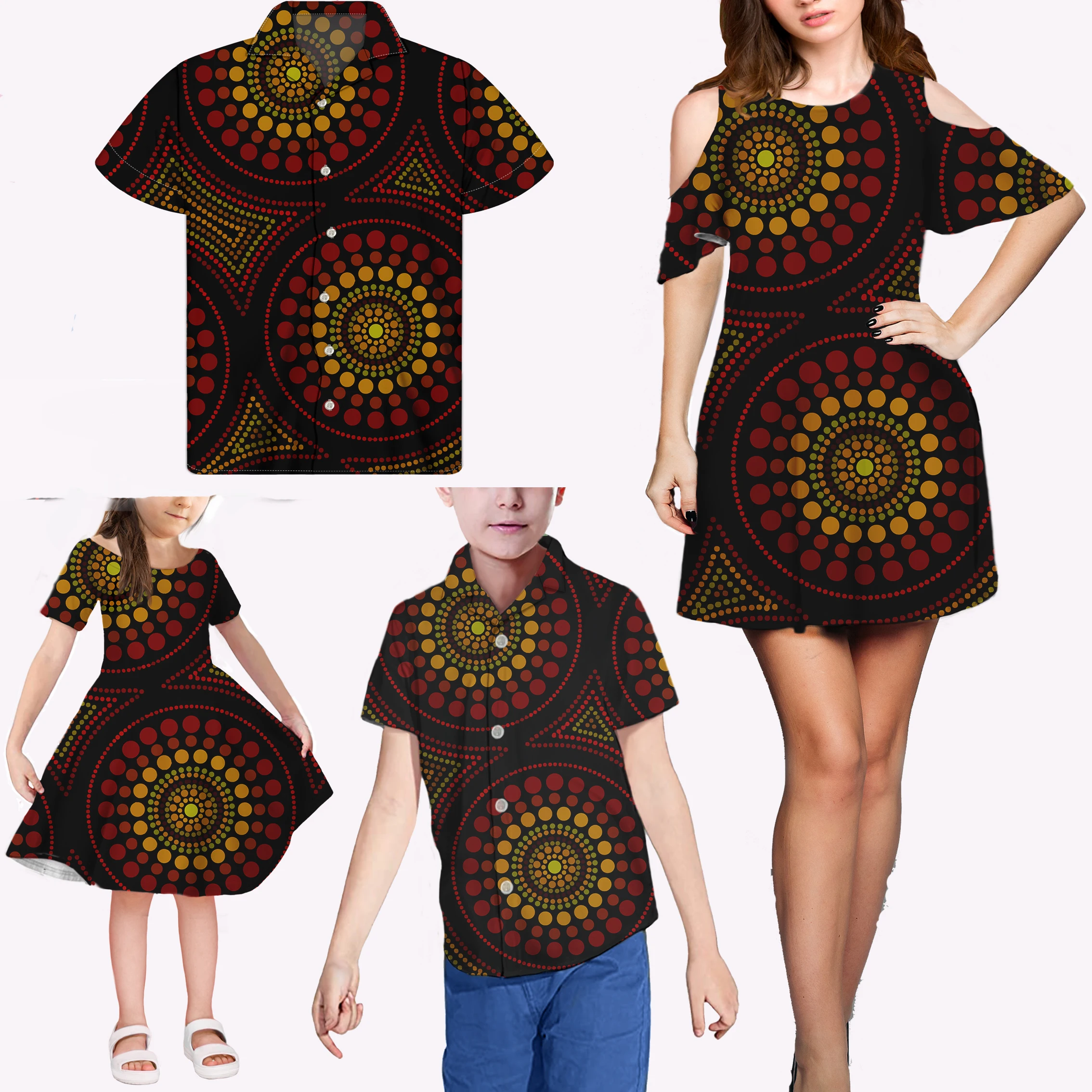 Kids Fashion Clothes 2021 African Polka Red/Brown Pattern Family Matching Dresses Women Lady New T-shirt Men Summer Boys Shirt, Customized color
Kids Fashion Clothes 2021 African Polka Red/Brown Pattern Family Matching Dresses Women Lady New T-shirt Men Summer Boys Shirt, Customized color