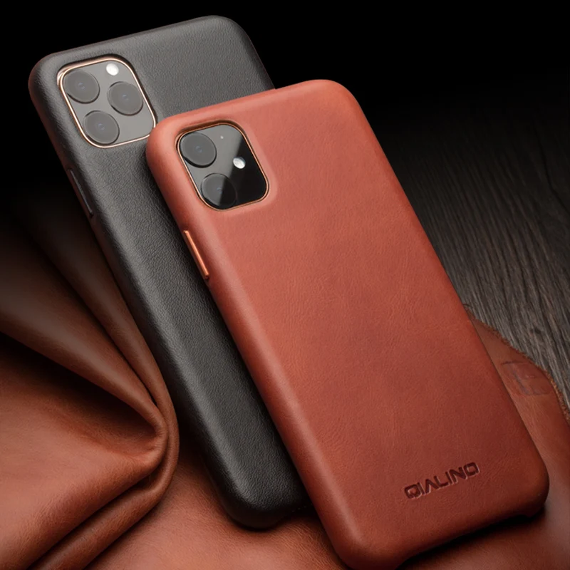 QIALINO Handmade Luxury Quality Leather Phone Case Cover For iPhone 11 Pro Max, Black, coffee,red
QIALINO Handmade Luxury Quality Leather Phone Case Cover For iPhone 11 Pro Max, Black, coffee,red